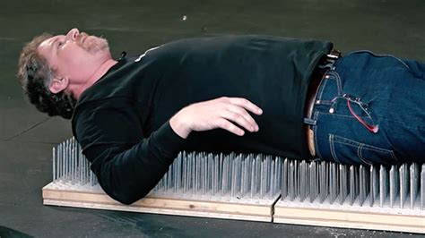 sleep on a bed of nails and not wake up